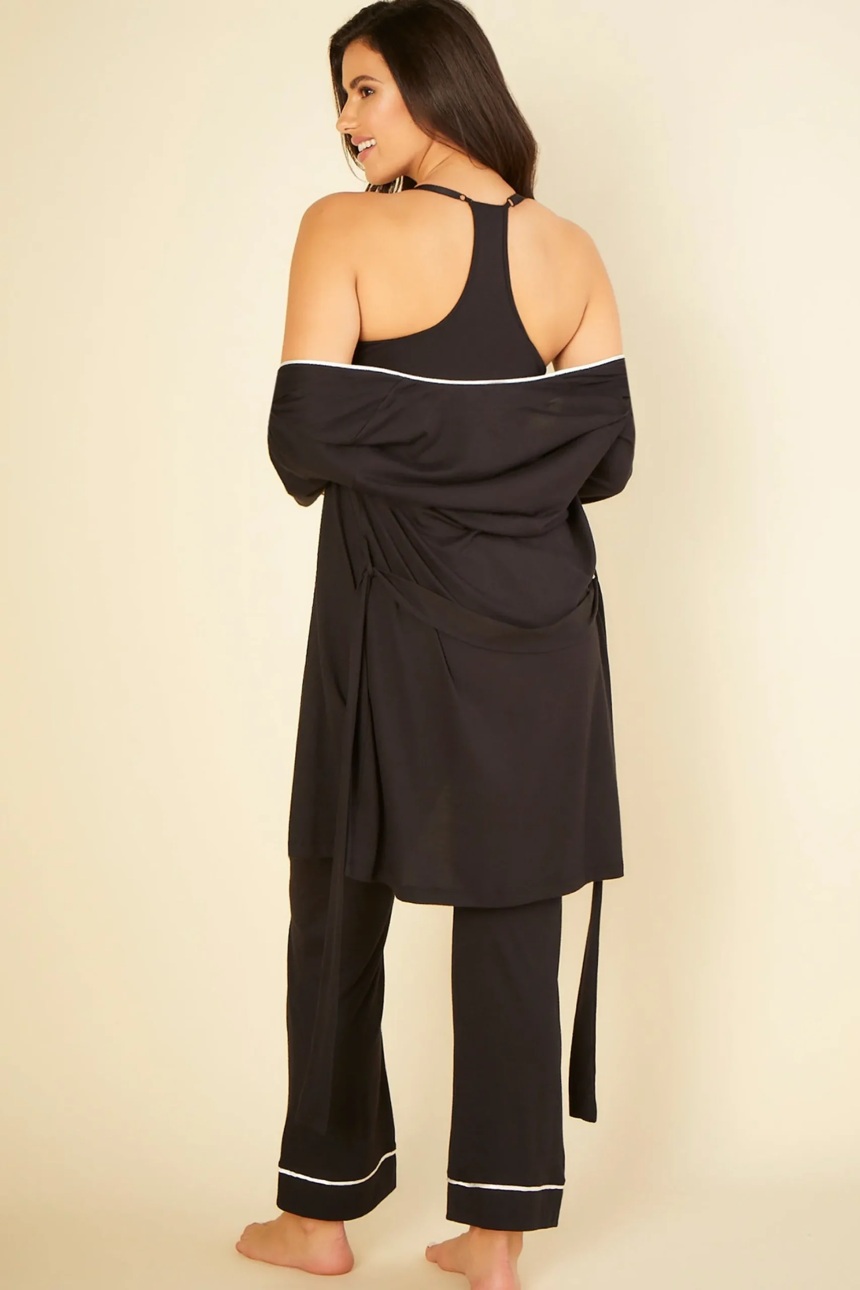 Bella Curvy 3 Piece Pajama Set With Robe*Cosabella Best