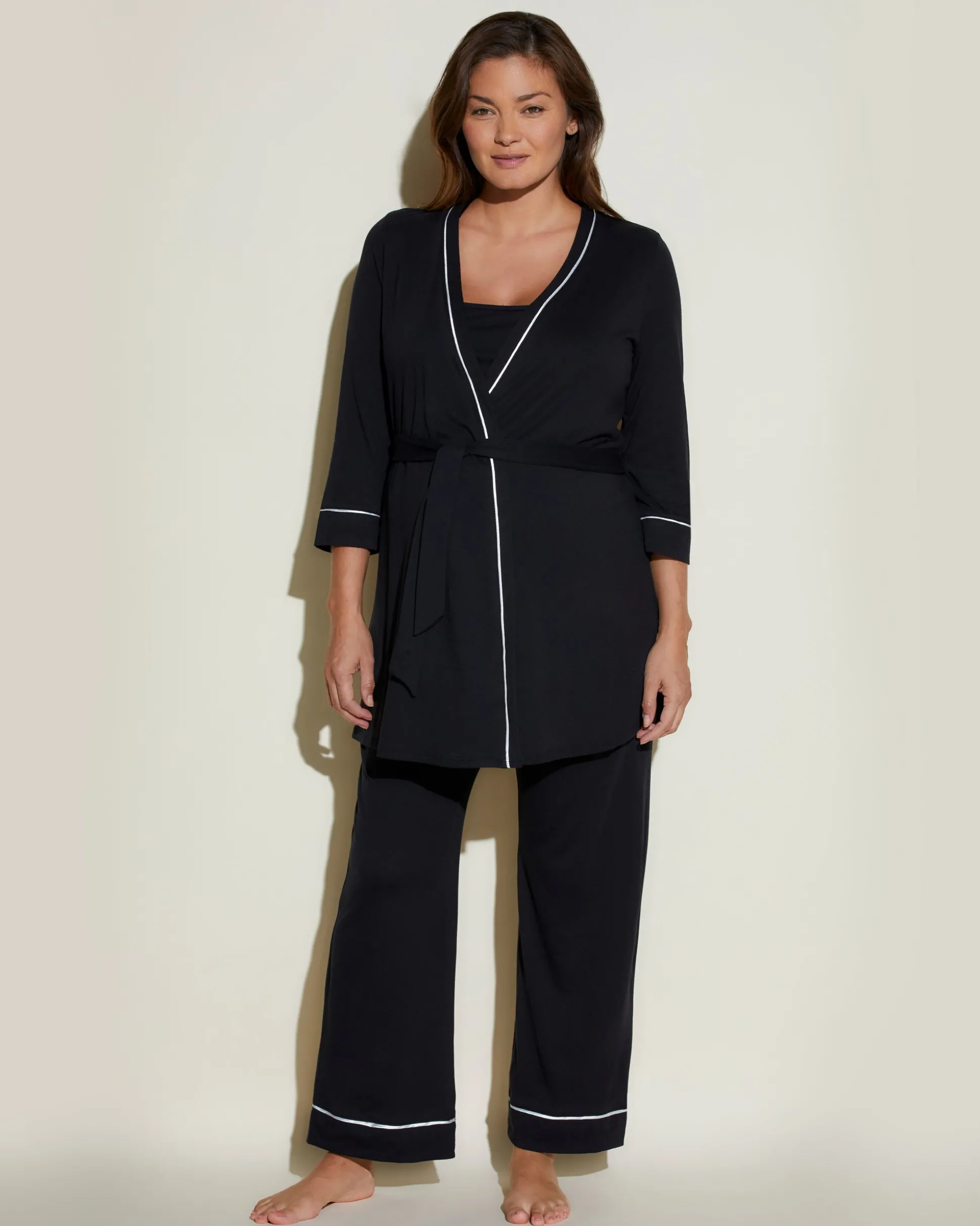 Bella Nursing 3 Piece Set With Print Robe*Cosabella Best Sale