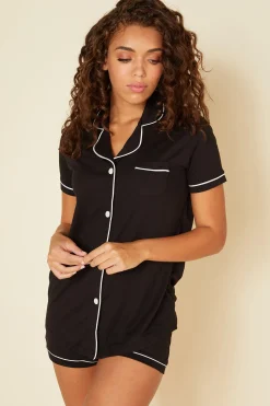 Bella Short Sleeve Top & Boxer Pajama Set*Cosabella Outlet