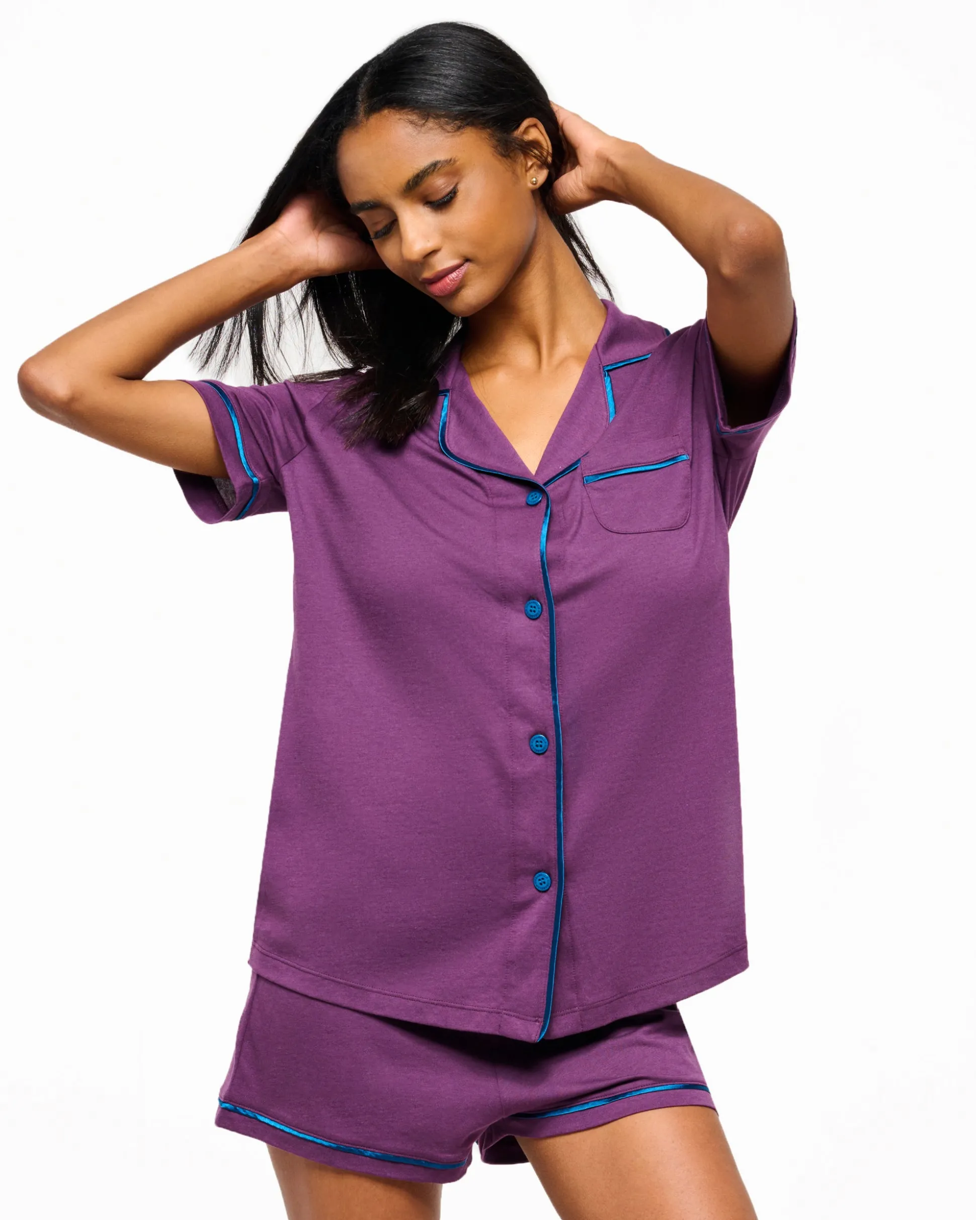 Bella Short Sleeve Top & Boxer Pajama Set*Cosabella Outlet
