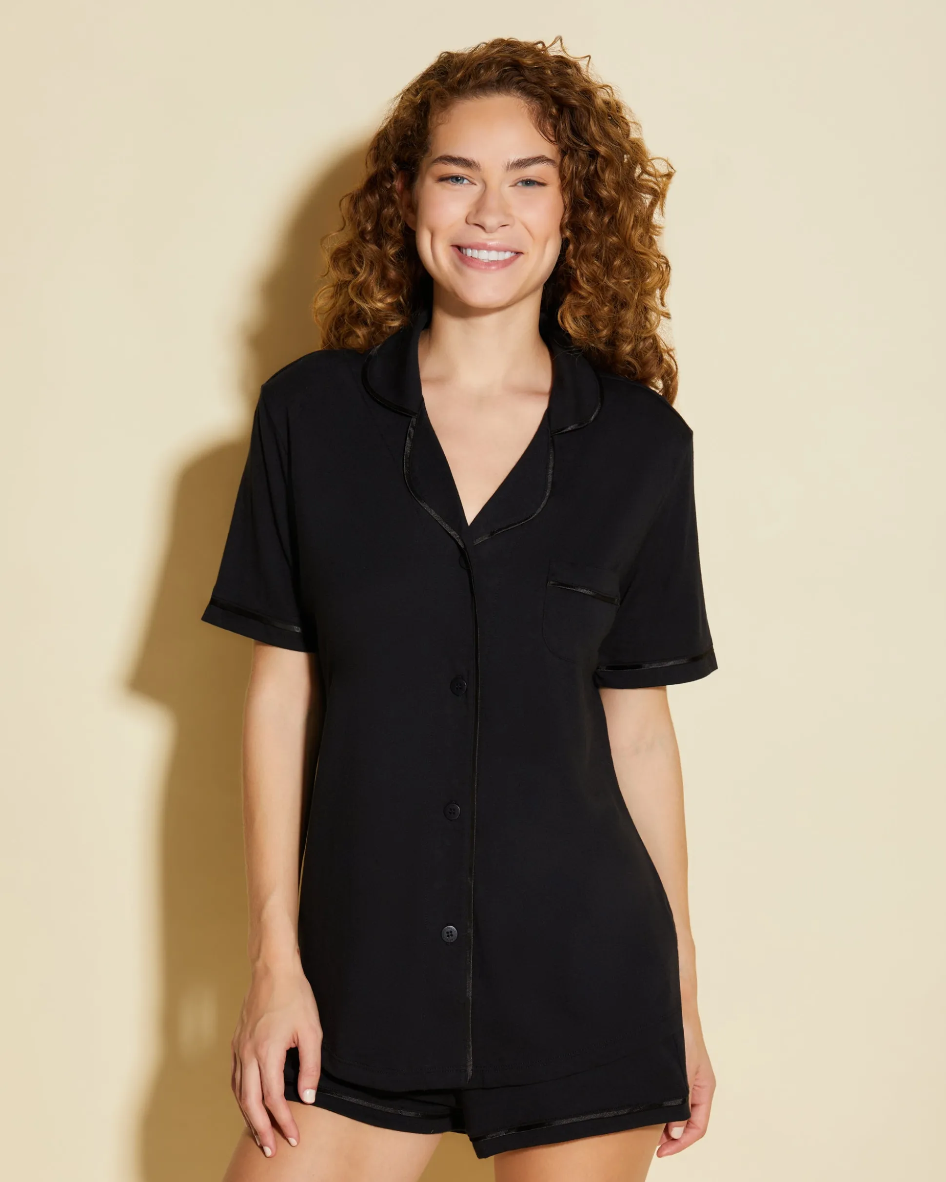 Bella Short Sleeve Top & Boxer Pajama Set*Cosabella Hot