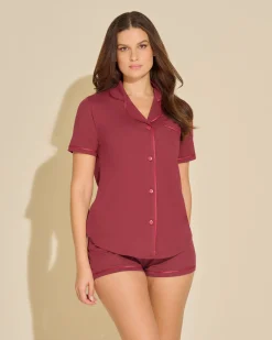 Bella Short Sleeve Top & Boxer Pajama Set*Cosabella Clearance