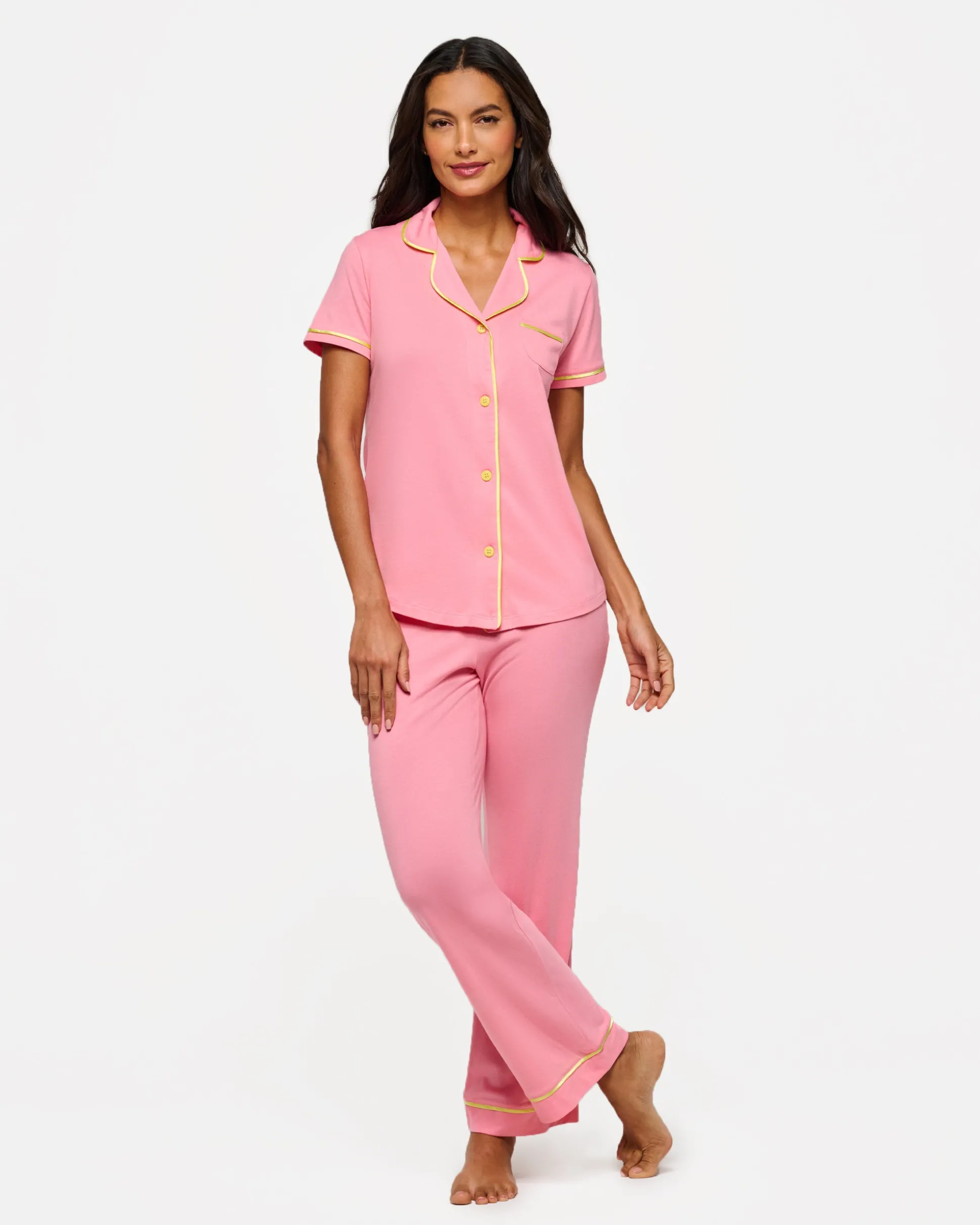 Bella Short Sleeve Top & Pant Pajama Set*Cosabella Sale