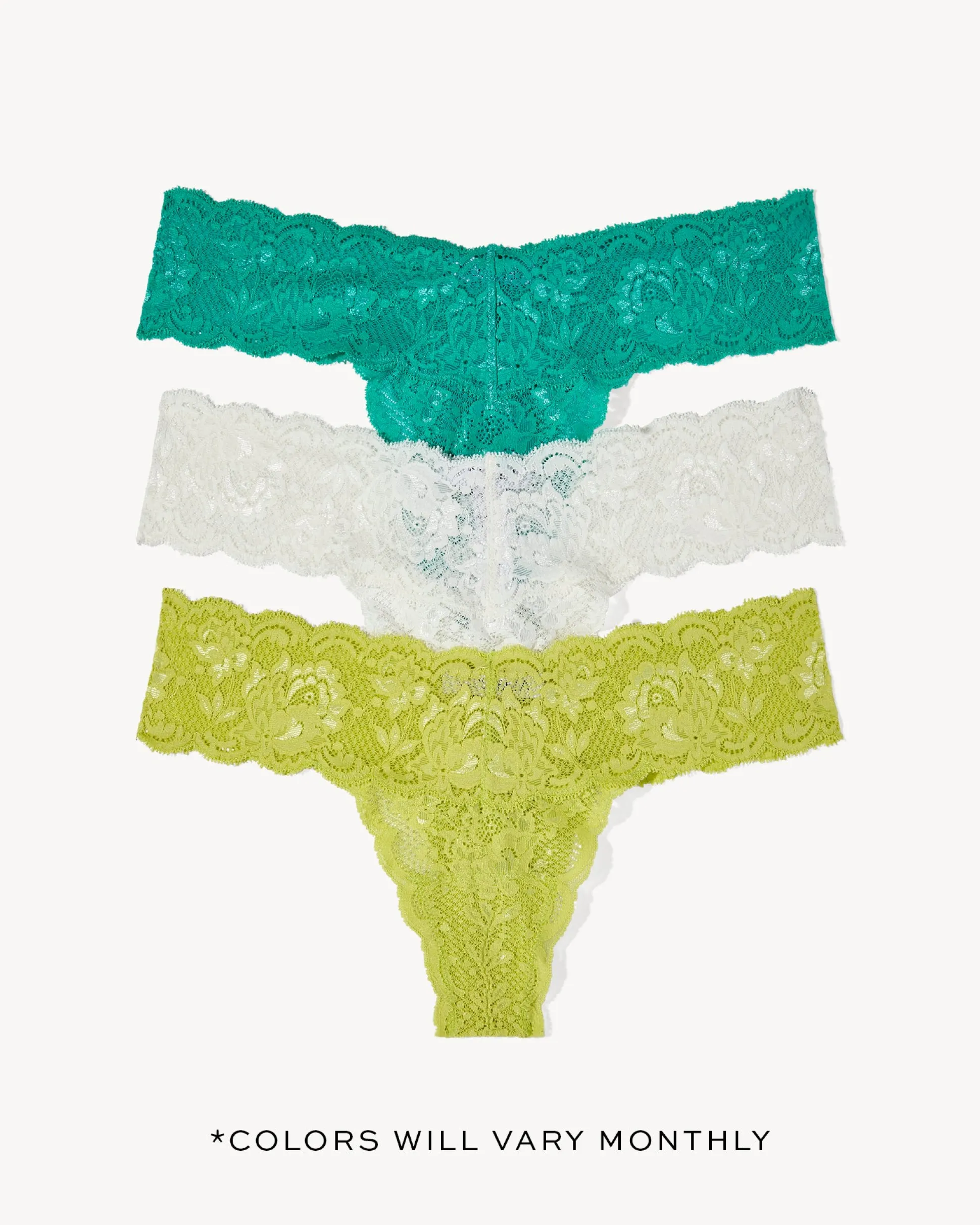 Never Say Never Cutie Lr Thong 3 Pack-Subscription*Cosabella Shop