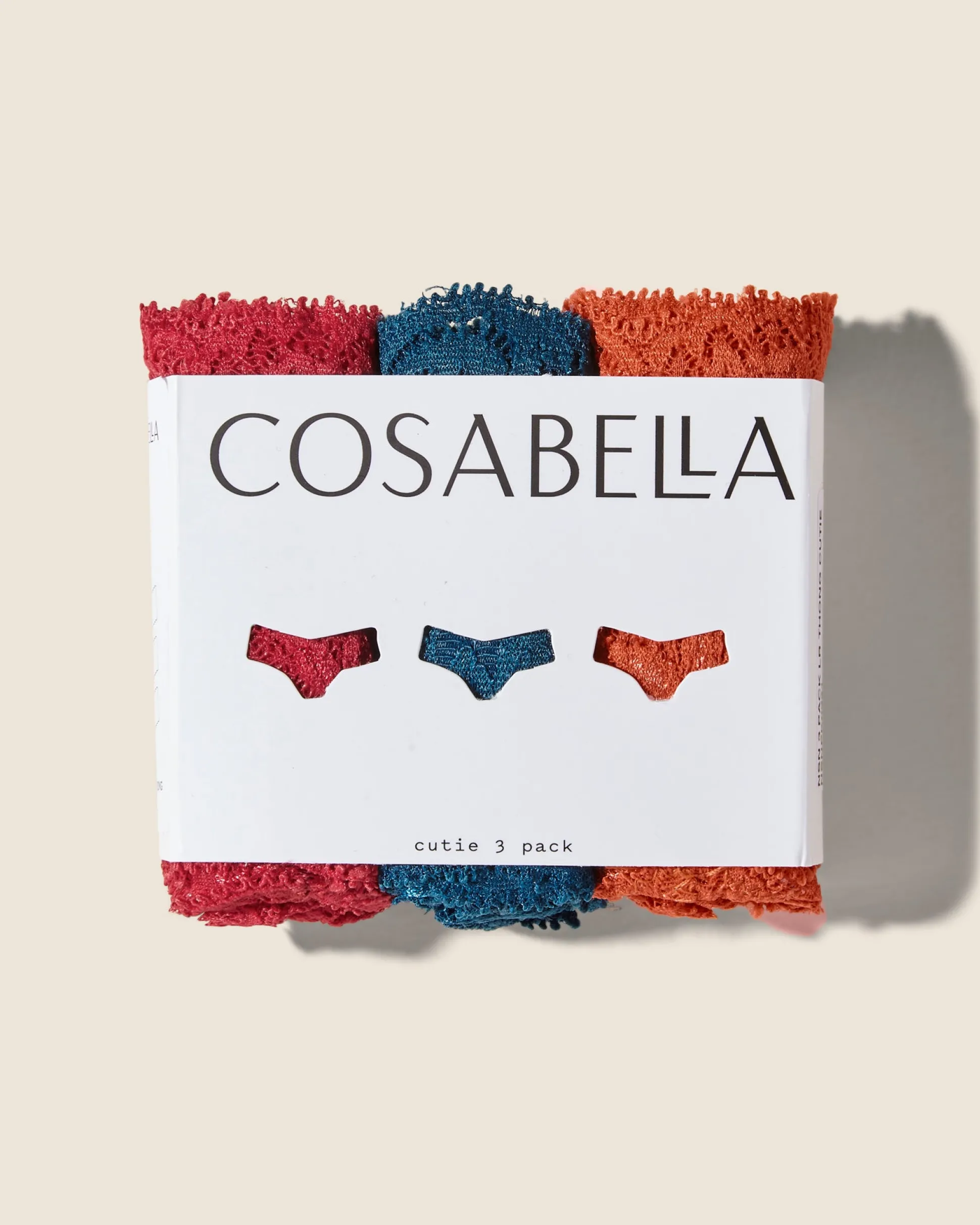 Never Say Never Cutie Lr Thong 3 Pack*Cosabella Fashion