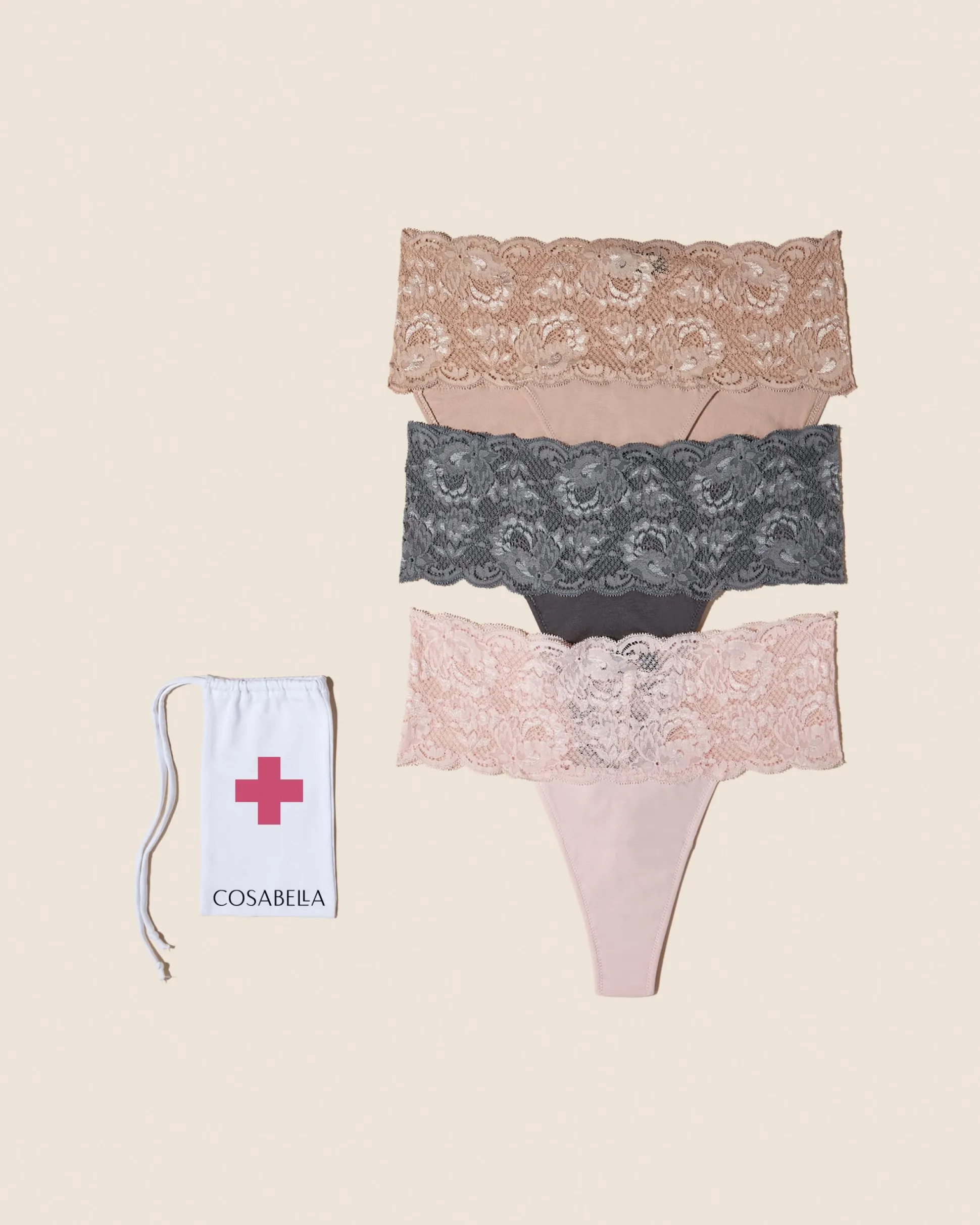 Never Say Never Emergency Panty 3 Pack*Cosabella New