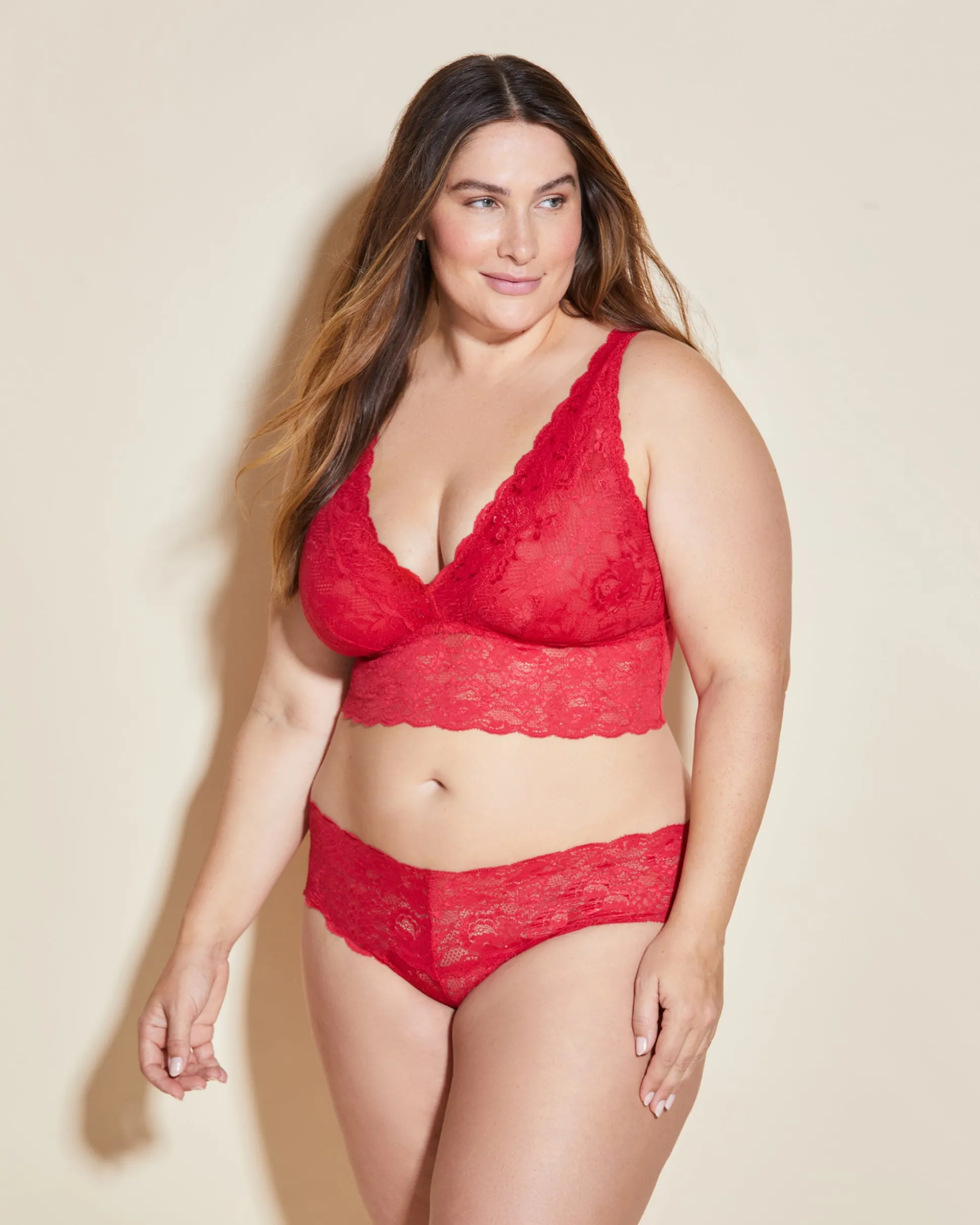 Never Say Never Extended Plungie Longline Bralette*Cosabella New