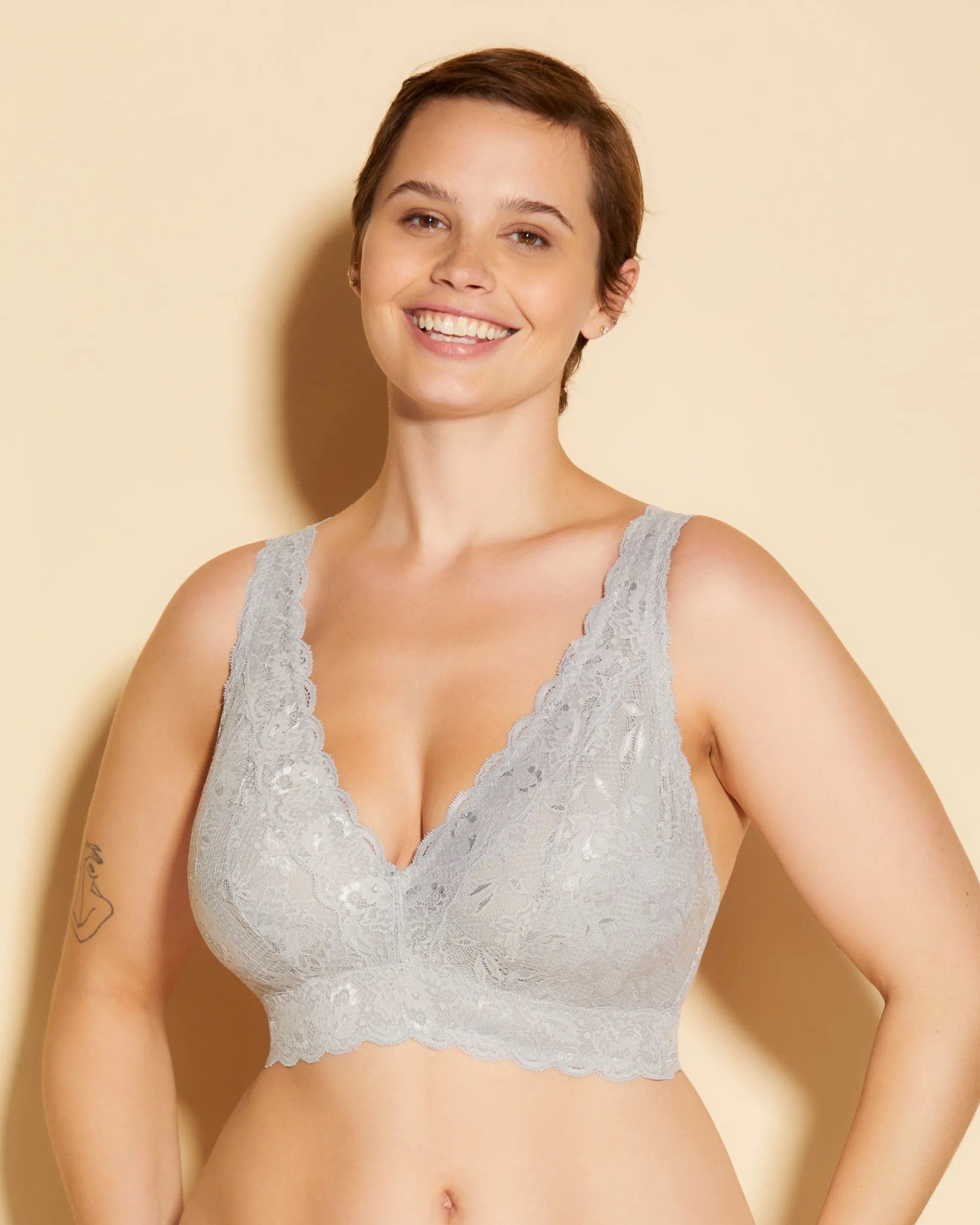 Never Say Never Super Curvy Plungie Longline Bralette*Cosabella Cheap