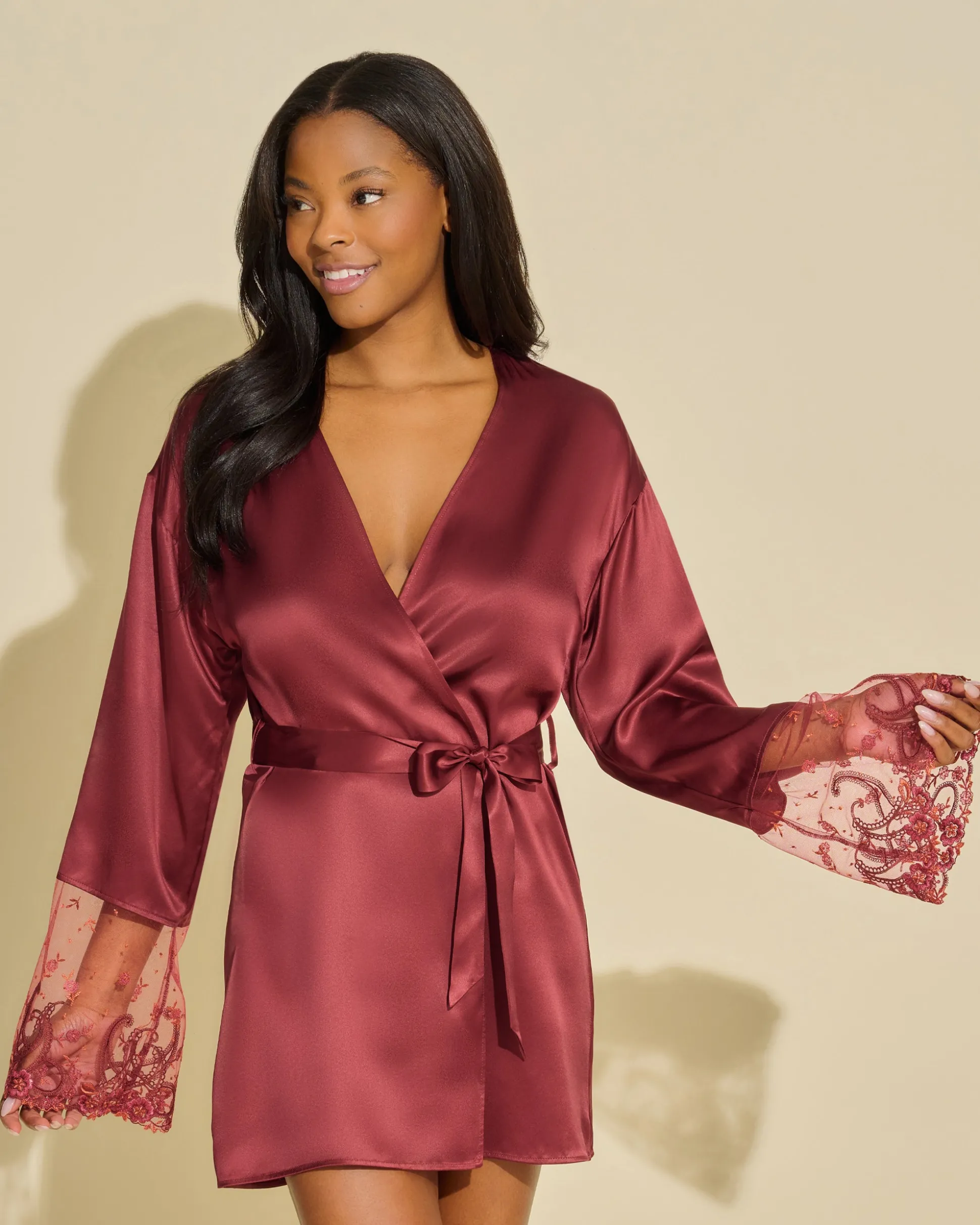 Sanika Silk Robe*Cosabella Clearance